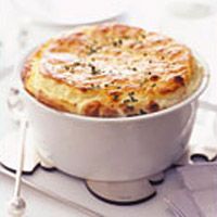 Goat Cheese and Fresh Herb Souffle