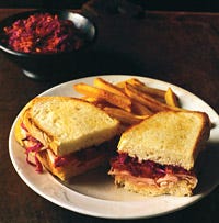 Smoked Turkey and Slaw on Country Toast