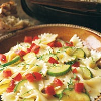 Marinated Zucchini with Bow Ties