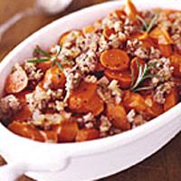 Carrots with Sausage and Rosemary