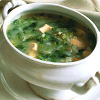 Escarole Soup with Chicken and Rice