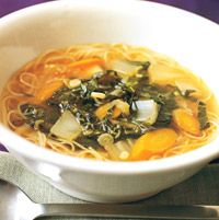 Asian Vegetable Soup with Noodles