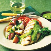 Catfish and Potatoes with Salsa Verde