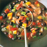 Black-Bean and Corned-Beef Soup