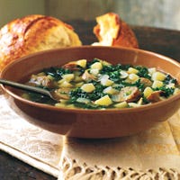 Kale and Potato Soup with Turkey Sausage