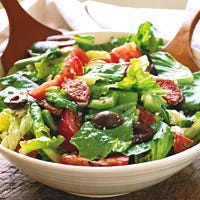 Greek Salad with Pepperoni