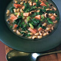 Black-Eyed-Pea Soup with Greens and Ham