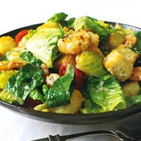 Caesar Salad with Shrimp