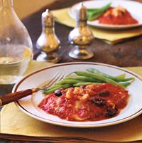 Tilapia with Tomato and Artichoke Sauce