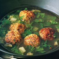 Escarole Soup with Turkey Meatballs