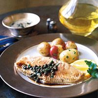 Skate with Capers and Brown Butter