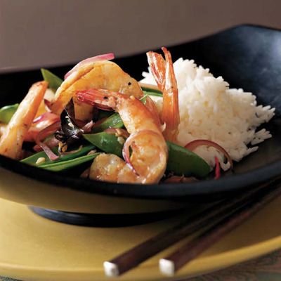 Spicy Shrimp with Basil