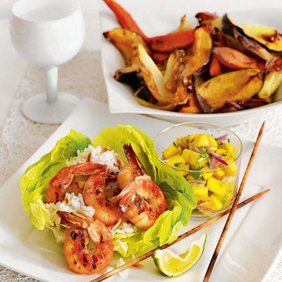 Grilled Shrimp and Salsa