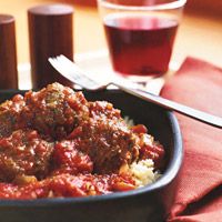 Lamb Meatballs with Cumin, Mint, and Tomato Sauce