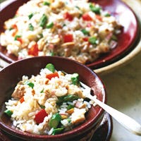 Rice Salad with Chicken and Asparagus