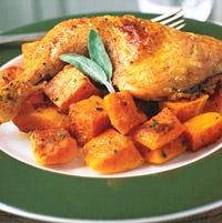 Roast Chicken with Butternut Squash