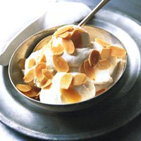 Ricotta Ice Cream with Honey and Almonds