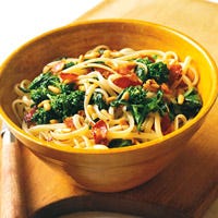 Linguine with Broccoli Rabe, Pancetta, and Pine Nuts
