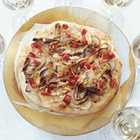 Squash and Potato Pizzas