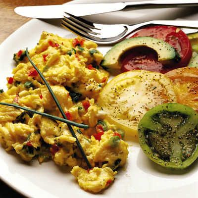 Oprah's Scrambled Eggs with Fresh Herbs and Cheese