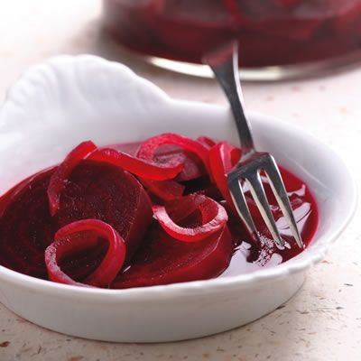 This recipe highlights the natural sweet taste of beets. Simply let them marinate for a delicious alternative to cucumber pickles, or as a delectable side dish that complements other fare from roast chicken to beef. Not only are they tasty, they're also low in calories and carbs.<p><br /><b>Recipe:</b> <a href="/recipefinder/quick-pickled-beets-recipe-6750" "target="_blank">Quick Pickled Beets</a></p>