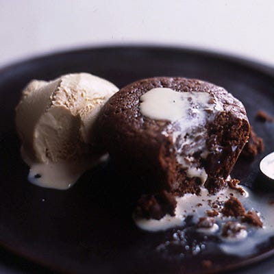 Warm Double-Chocolate Brownie Cakes