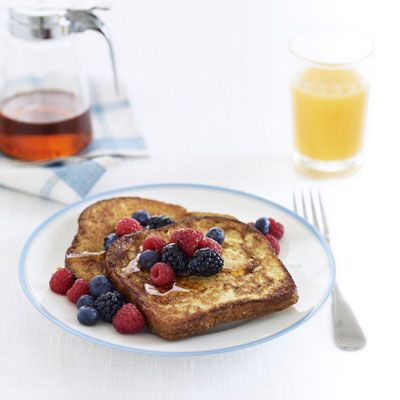 <p>French women may not get fat, but you probably won't be so lucky if you opt for a fast-food version of this dish. Burger King's 5 Piece French Toast Sticks have 390 calories. Our healthy version has only 300. <b>Total calories saved: 90</b>.</p><br /><p><a href="/recipefinder/healthy-french-toast" target="_blank">Check out our Healthy French Toast recipe</a>.</p>