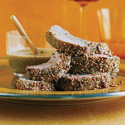 Spiced Pork Tenderloin with Honey Mustard