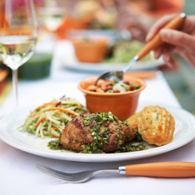 Chimichurri 'Cued Chicken