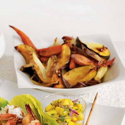 Warm Roasted Winter Vegetable Salad