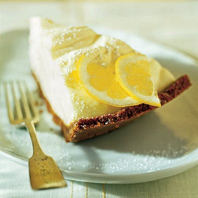 Lemon Cream Tart with Gingersnap Crust