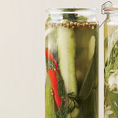 <p>Satisfy your craving for salt, sour, and spice and add zip to your hot dog with these crunchy homemade dill pickles.</p><br /><p><b>Recipe: <a href="/recipefinder/spicy-dill-quick-pickles-recipe" target="_blank">Spicy Dill Quick Pickles</a></b></p>