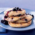 Blueberry Pancakes with Warm Blueberry Sauce