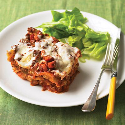 This meat sauce starts quickly on the stove, but hours in the slow cooker, layered with lasagna noodles, adds depth.<br /><br /><b>Recipe: <a href="/recipefinder/slow-cooker-sausage-lasagna-recipe" target="_blank">Slow-Cooker Sausage Lasagna</a></b>