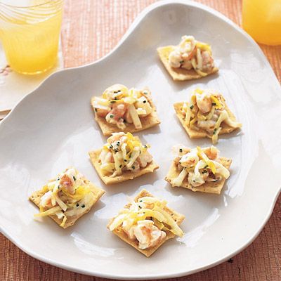 <p>This simple, elegant salad is flavored with bay leaf, lemon, and fresh herbs. The canapés are a great light pre-dinner appetizer accompanied by sparkling water with lemon or a lush white wine.</p><p><b>Recipe: <a href="/recipefinder/shrimp-salad-canapes-endive-recipe" target="_blank">Shrimp Salad Canapés with Endive</a> </b></p>