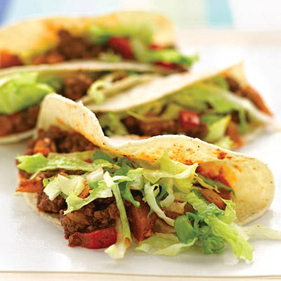 Lighter Beef Tacos