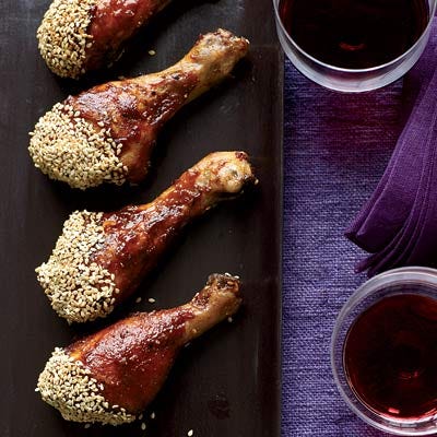 Chicken Drumsticks with Asian Barbecue Sauce