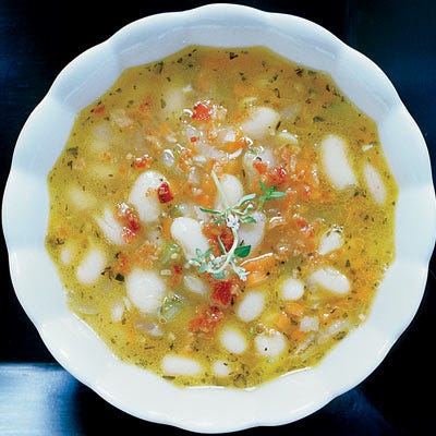 White-Bean Soup with Bacon and Herbs