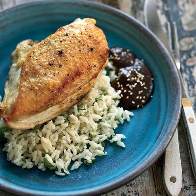 Pan-Roasted Chicken Breasts with Mole Negro