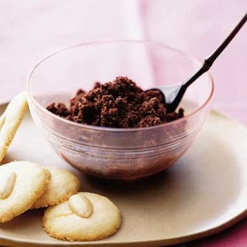 Butter Cookies and Chocolate Granita
