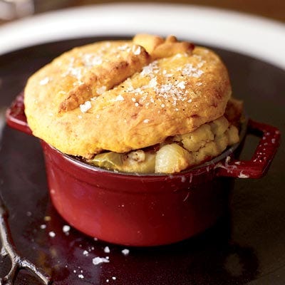 Vegetable Potpies with Sweet Potato Biscuits