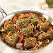 Braised Beef with Shallots and Mushrooms