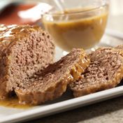 The name says it all - this family-pleasing meat loaf is made special and scrumptious with golden mushroom soup.