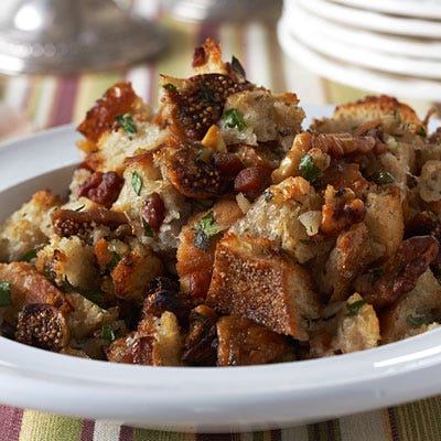 Bread Stuffing with Pancetta and Figs