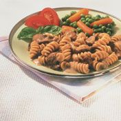 The classic, family-pleasing flavors of beef in a creamy mushroom sauce are featured in this simple, streamlined dish.