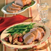 Herbed Pork Roast &amp; Creamy Mushroom Gravy