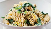 Fusilli with Creamed Leek and Spinach