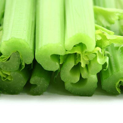 celery has no protective skin which makes it almost impossible to wash off the chemicals that are used on conventional crops