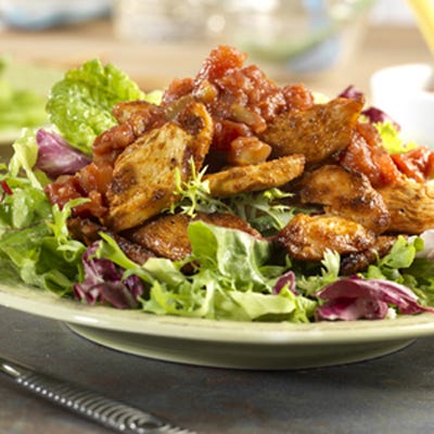 Southwest Salsa Chicken with Fresh Greens