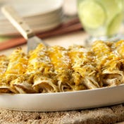 Cheesy Chicken Enchiladas Verde
